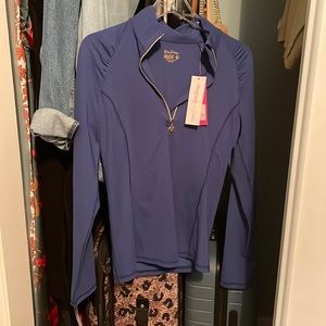 NWT Lilly Pulitzer Justine half zip UPF 5